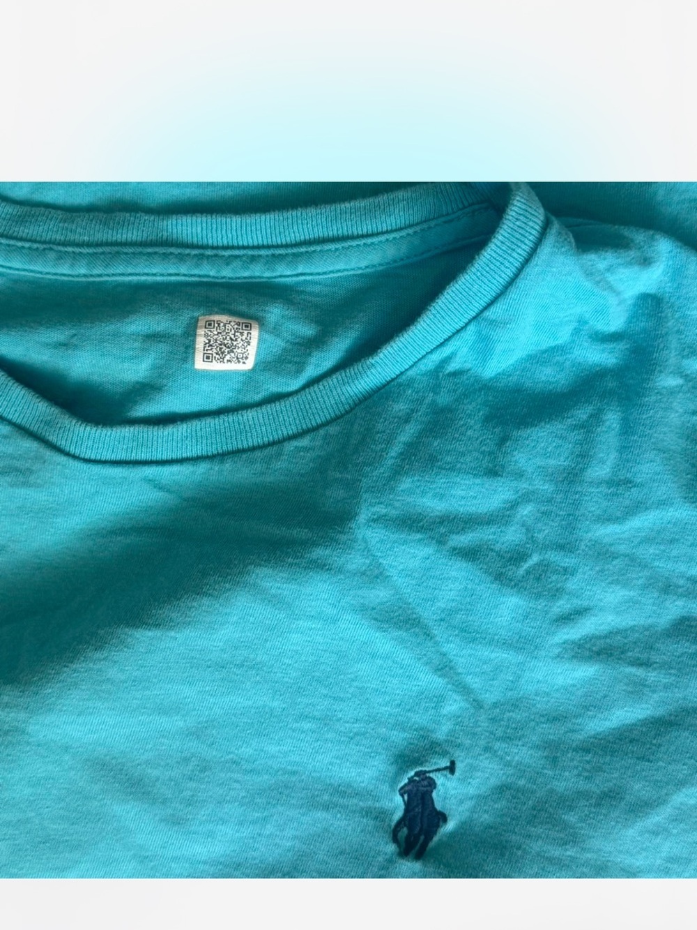 Polo Ralph Lauren Aqua/ Turquoise Polo Logo Crewneck Tee - Picture 3 of 3